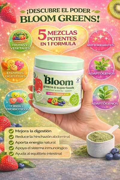 Bloom Greens Premium Strawberry Kiwi – Energía, Digestión y Resultados Reales🍓🥝