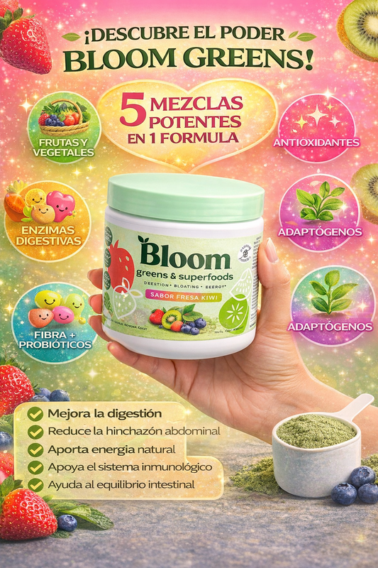 Bloom Greens Premium Strawberry Kiwi – Energía, Digestión y Resultados Reales🍓🥝