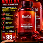 MegaRed® Omega-3 Krill Oil GOMA ROJA– Apoya tu Energía y Salud Cardiovascular
