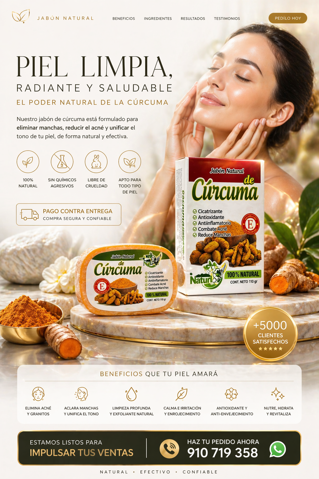 Jabón Cúrcuma ¿Cansado de probar productos que no funcionan?
