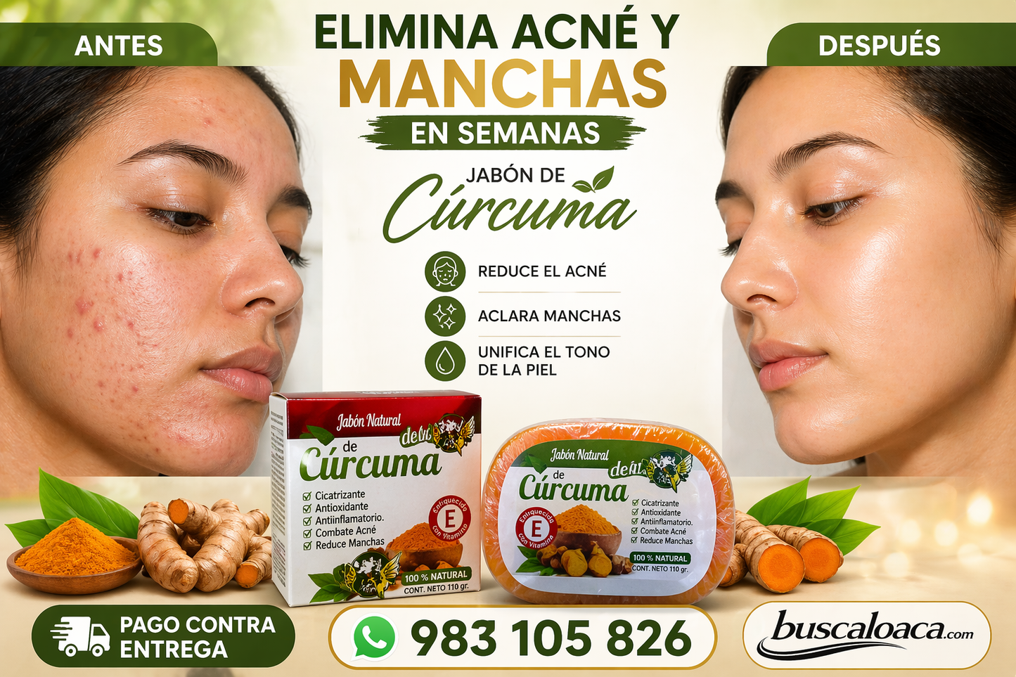 Jabón Cúrcuma ¿Cansado de probar productos que no funcionan?