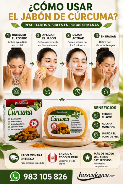 Jabón Cúrcuma ¿Cansado de probar productos que no funcionan?