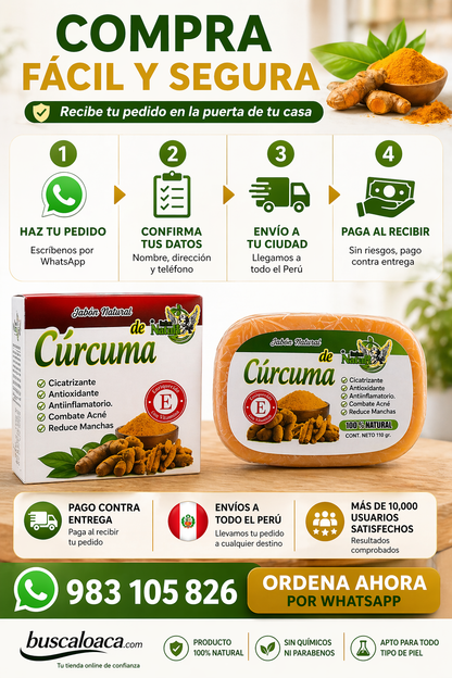 Jabón Cúrcuma ¿Cansado de probar productos que no funcionan?